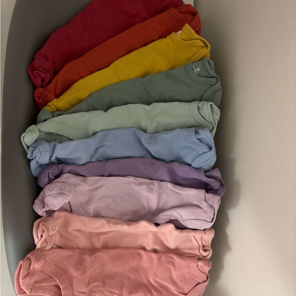 Honest Baby Colorful Baby Onesies Set